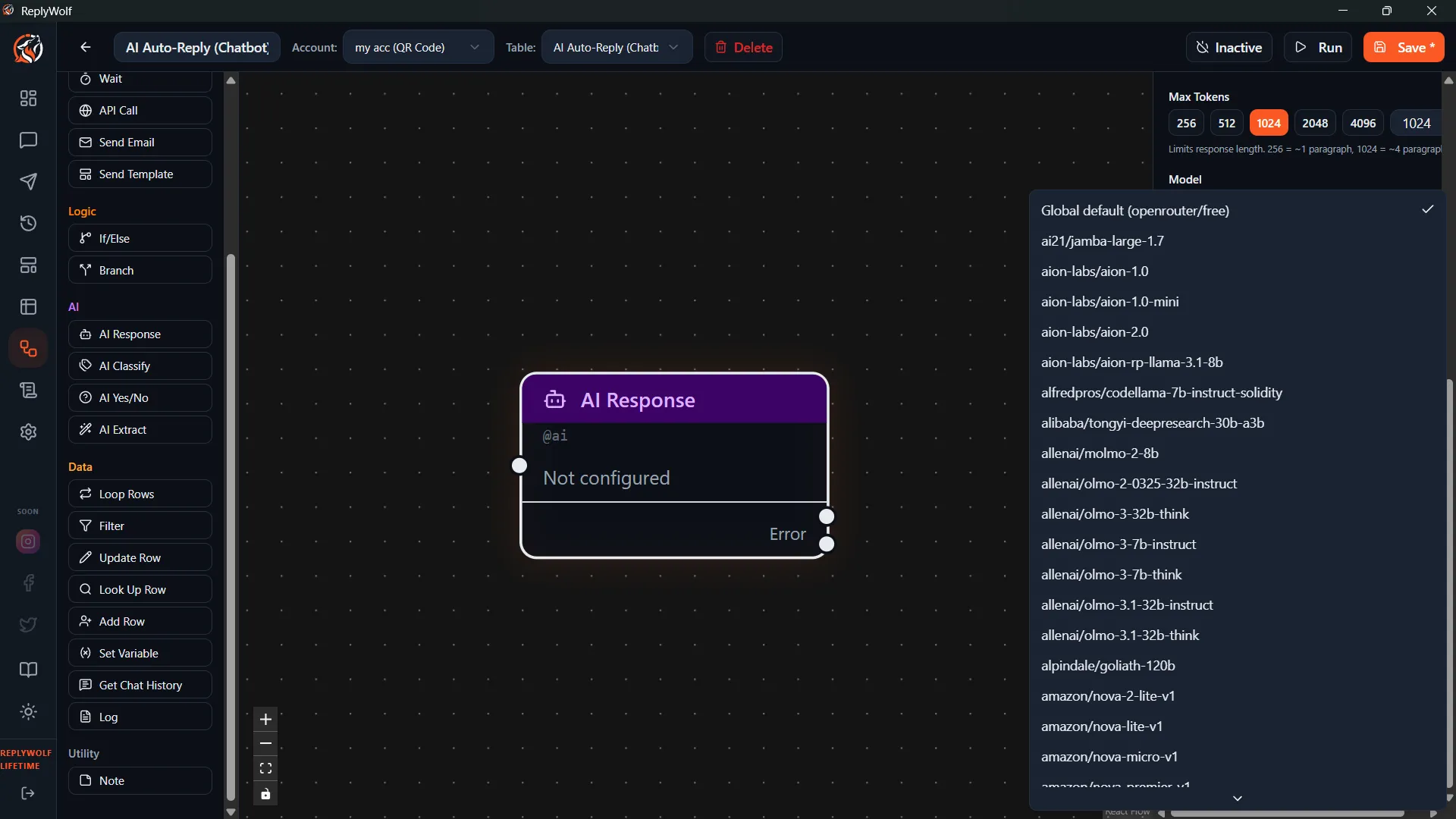 Model Settings