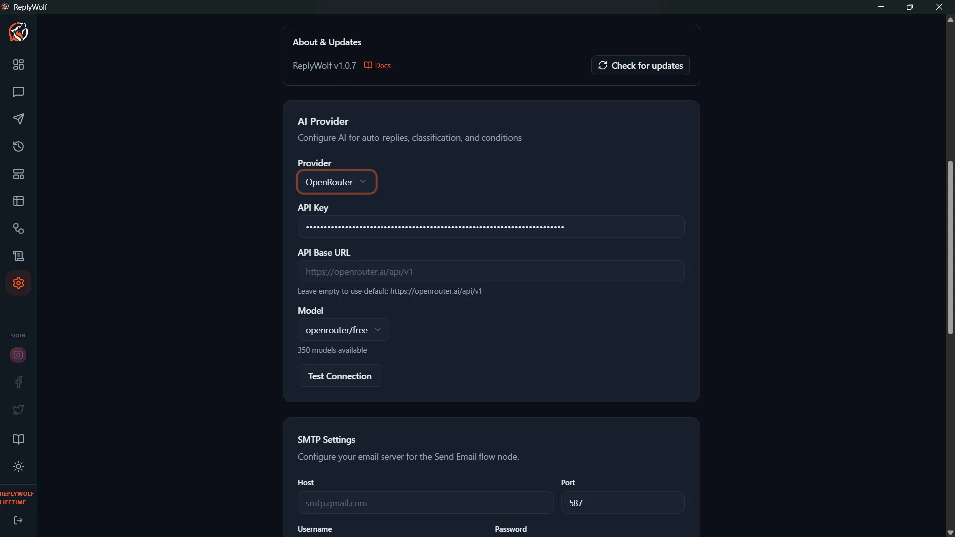 AI Provider Configuration