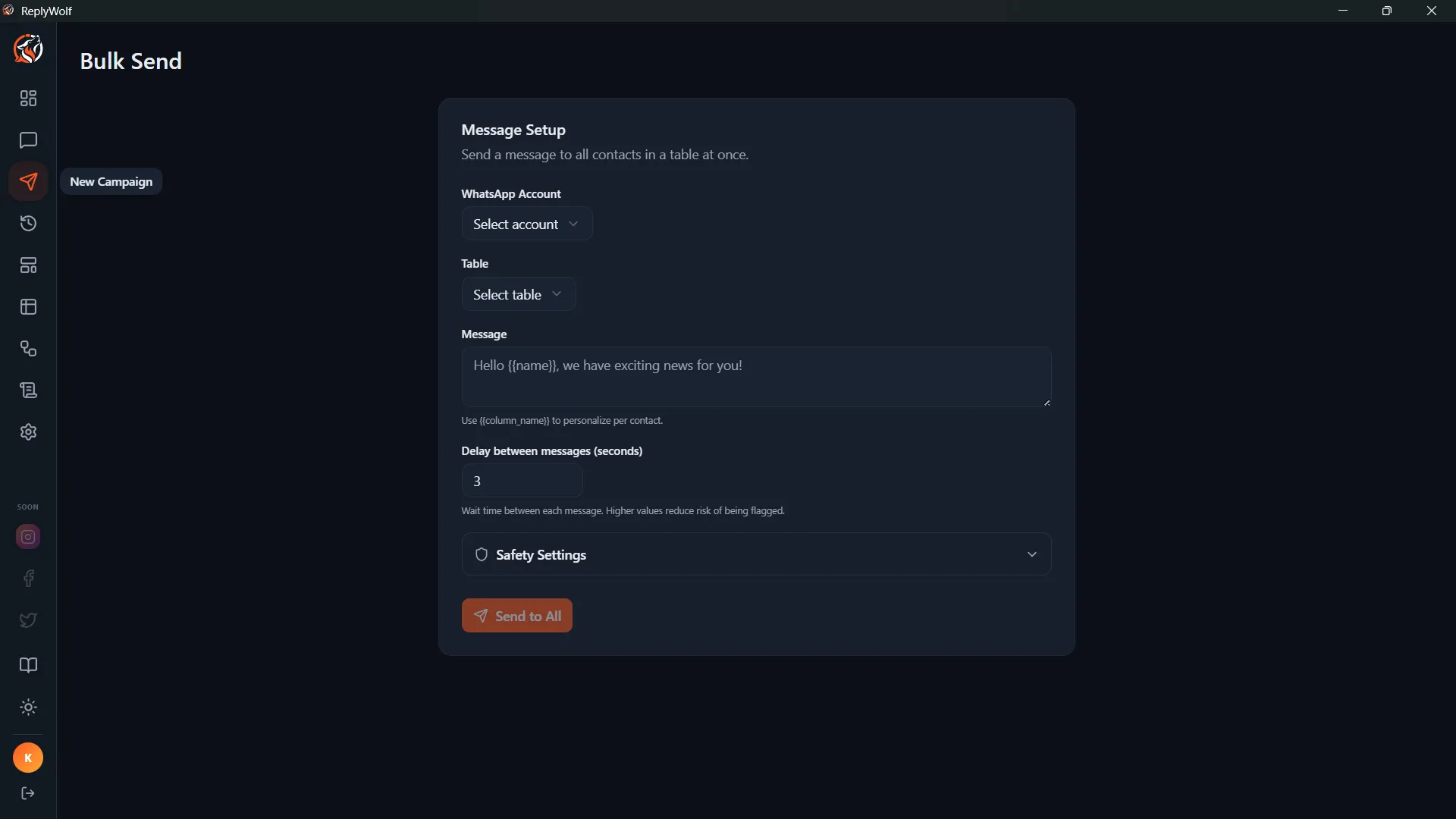 Bulk Campaigns