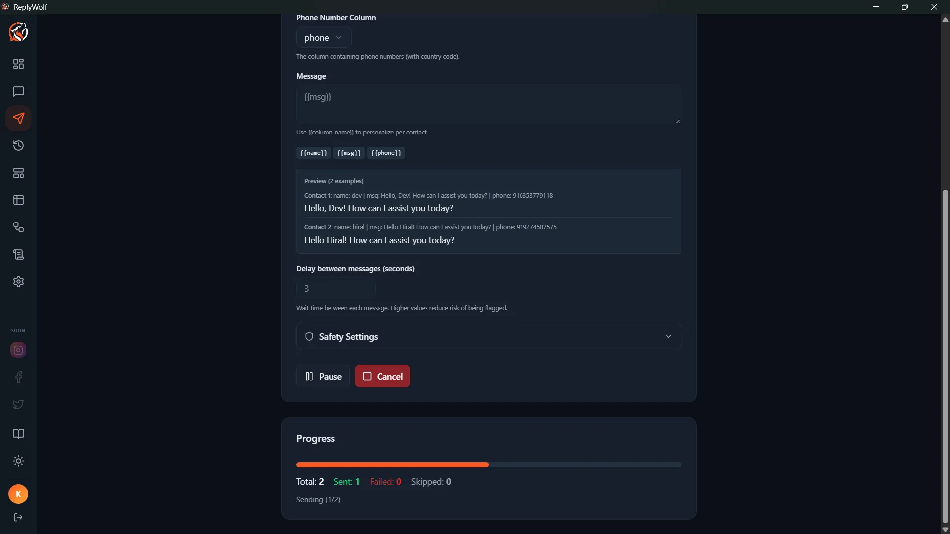 Progress Tracking
