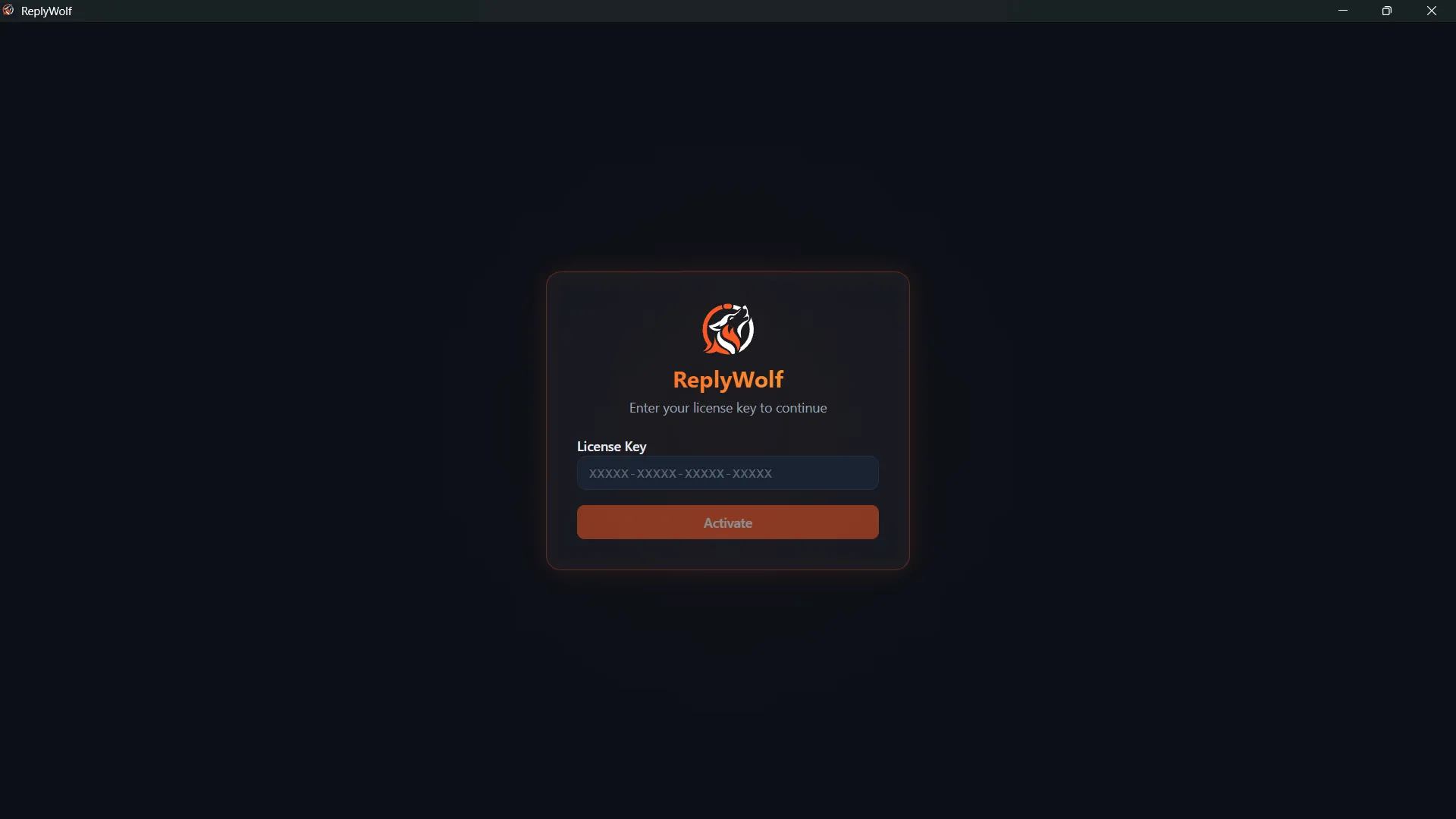 First Launch and License Activation
