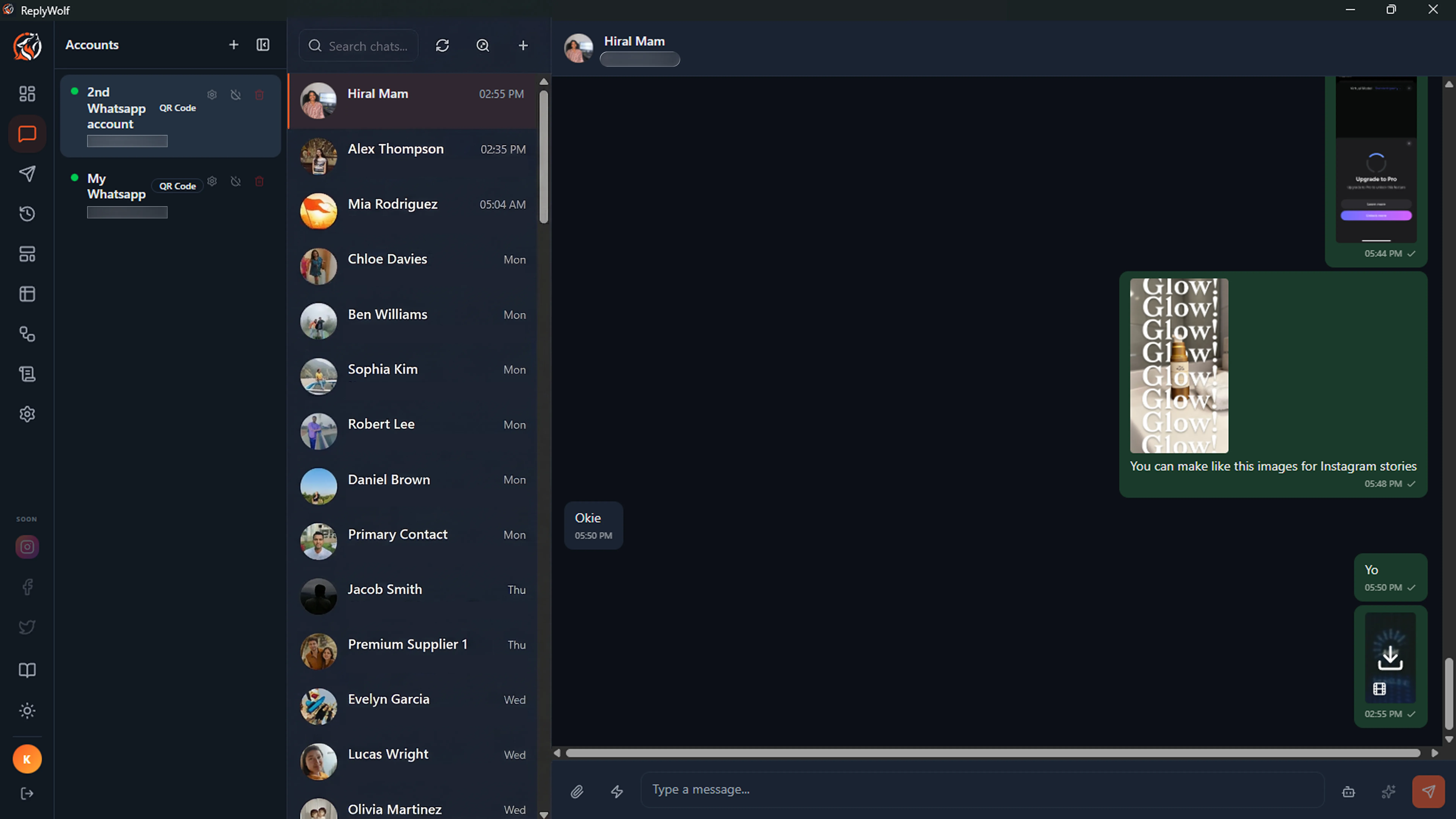 Opening the Chat Interface